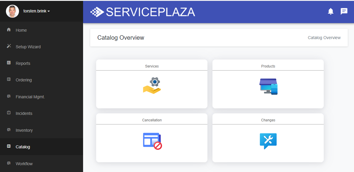 A screenshot of a service plaza Description automatically generated with medium confidence